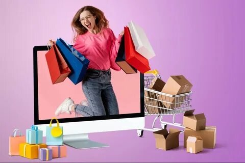 A shopping bags in women's hand